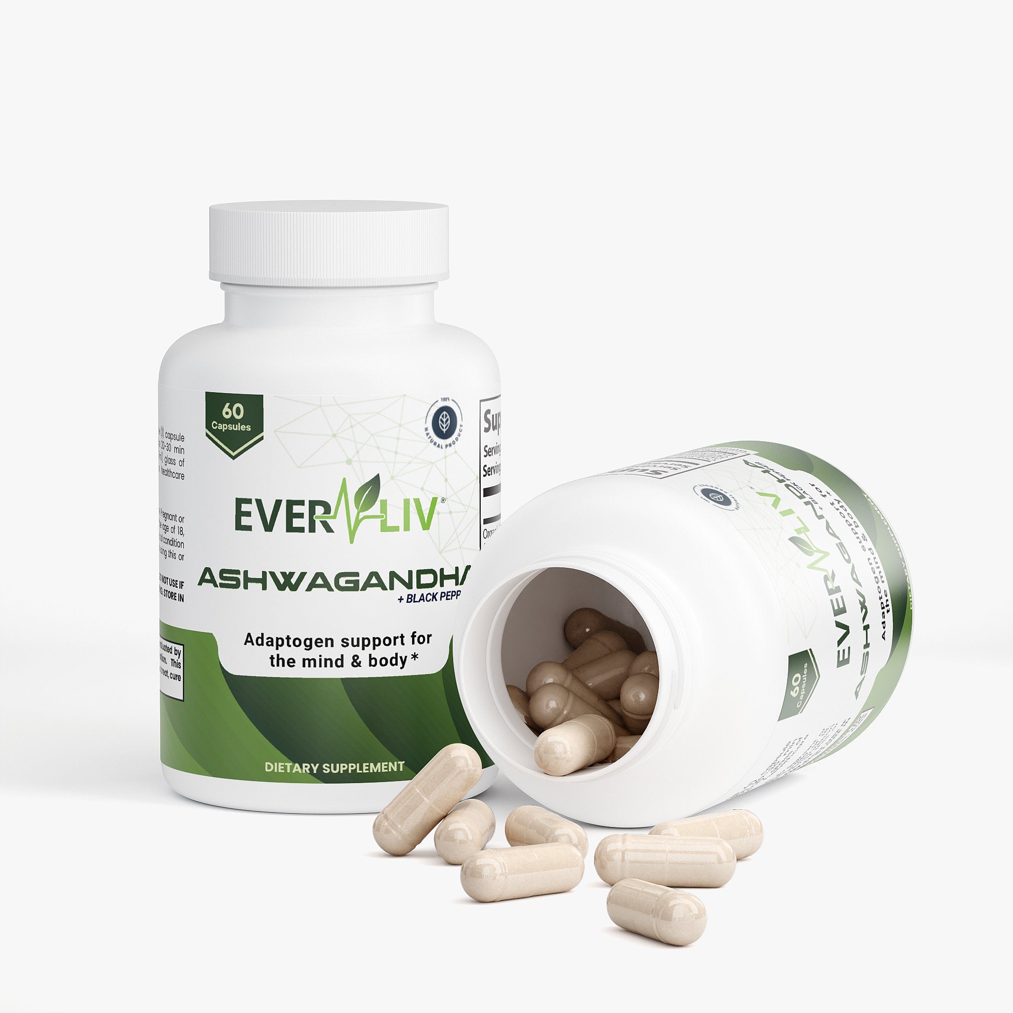 EverLiv Ashwagandha + Black Pepper - EverLiv LLC