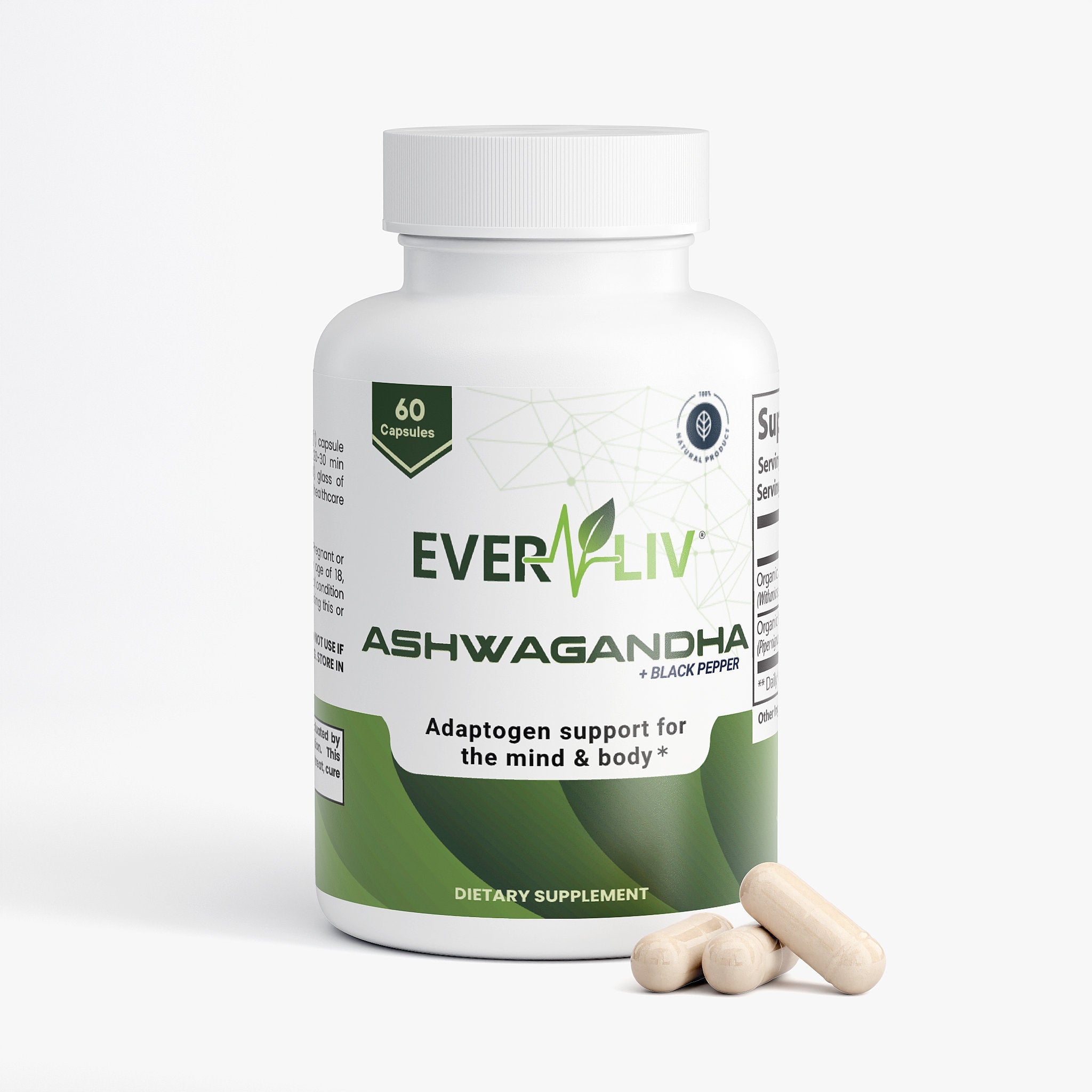 EverLiv Ashwagandha + Black Pepper - EverLiv LLC