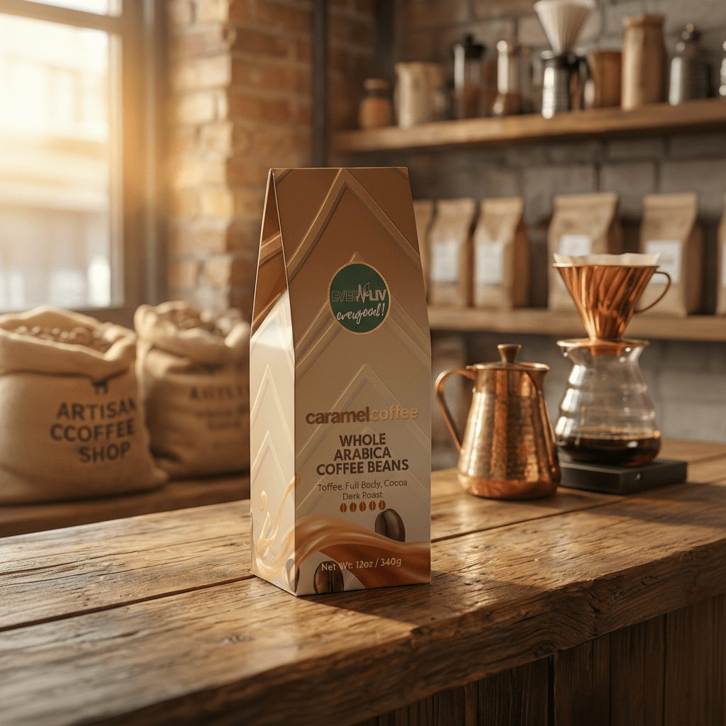 EverLiv Caramel Coffee (Dark Roast) - EverLiv LLC