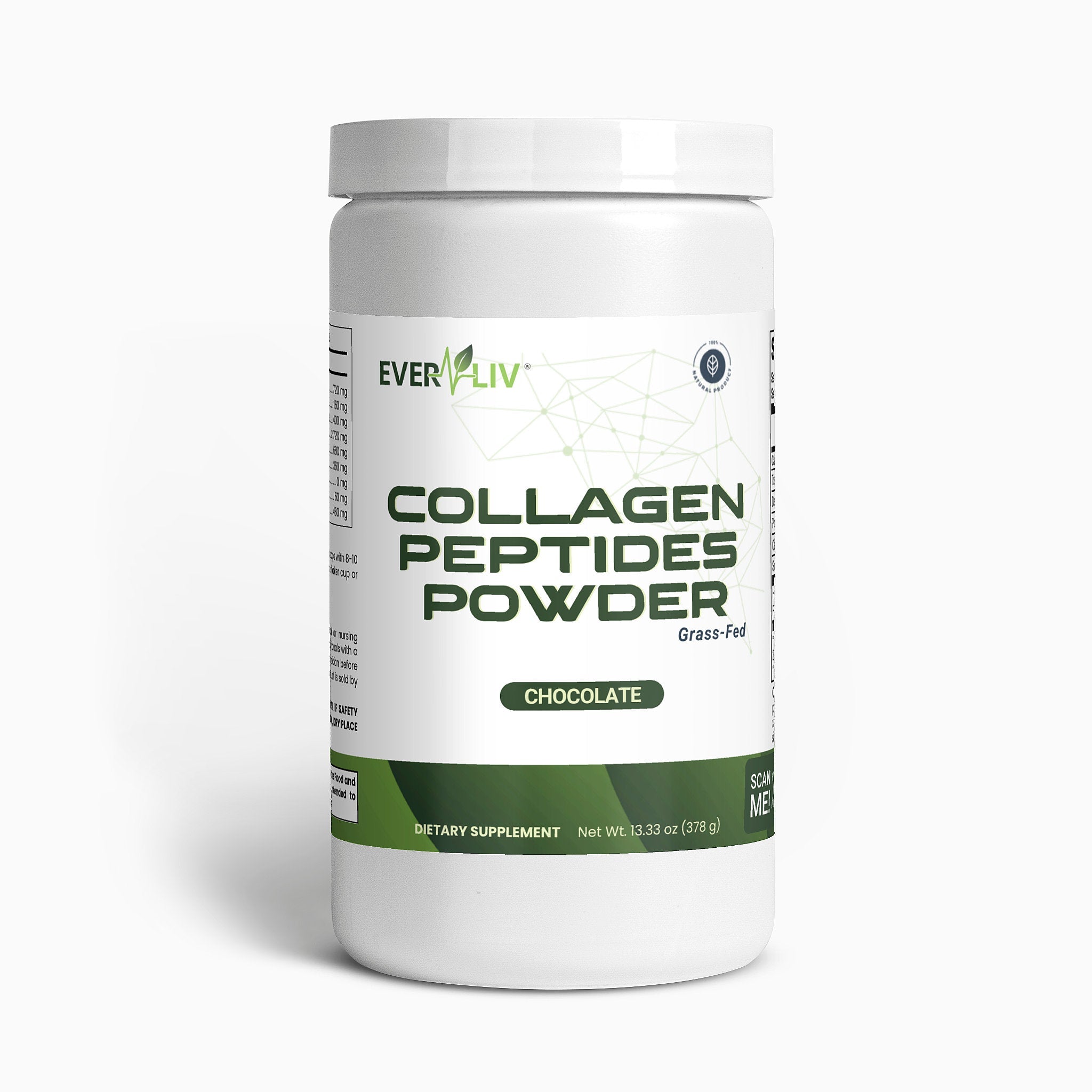 EverLiv Collagen Peptides Powder (Chocolate) - EverLiv LLC