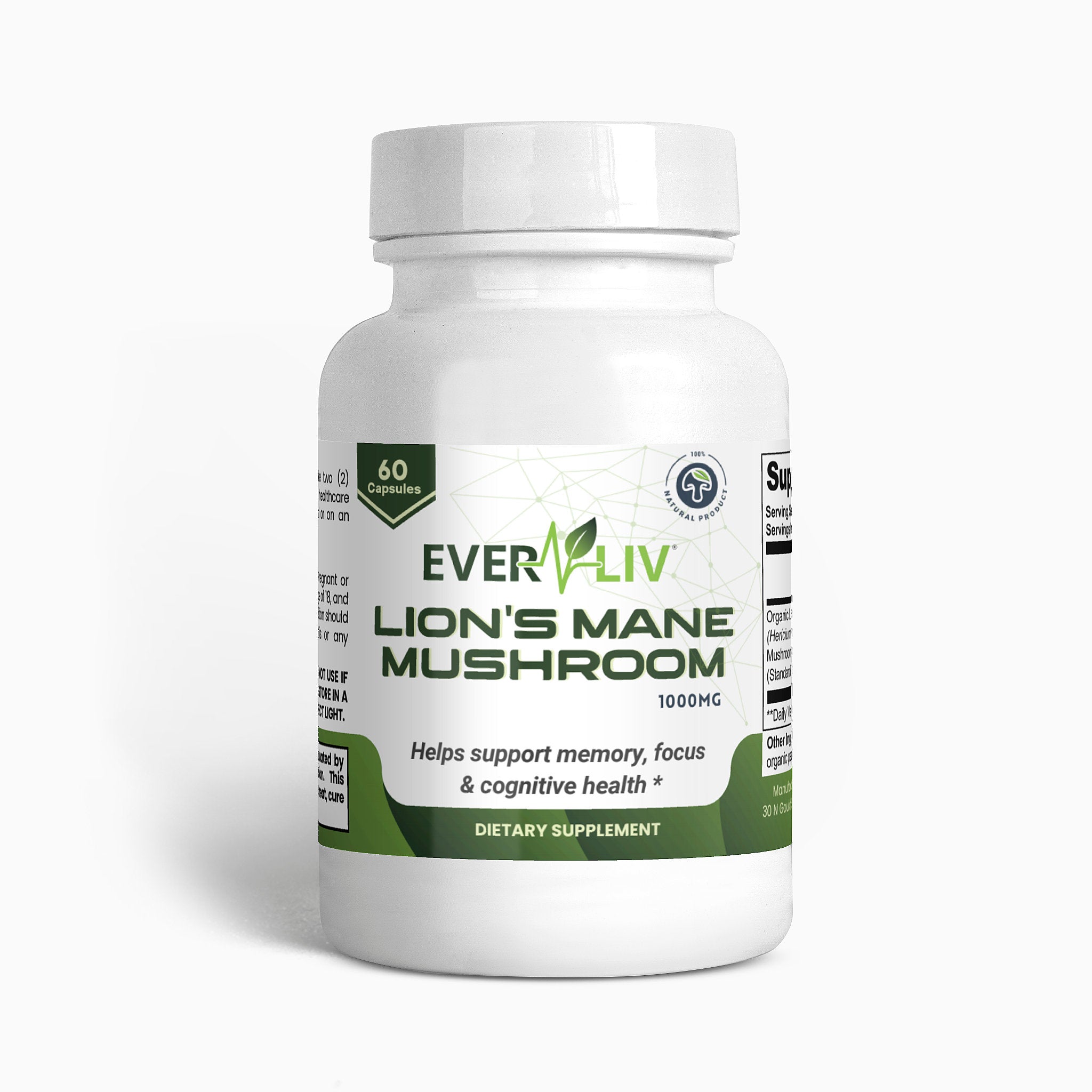 EverLiv Lion's Mane Mushroom - EverLiv LLC