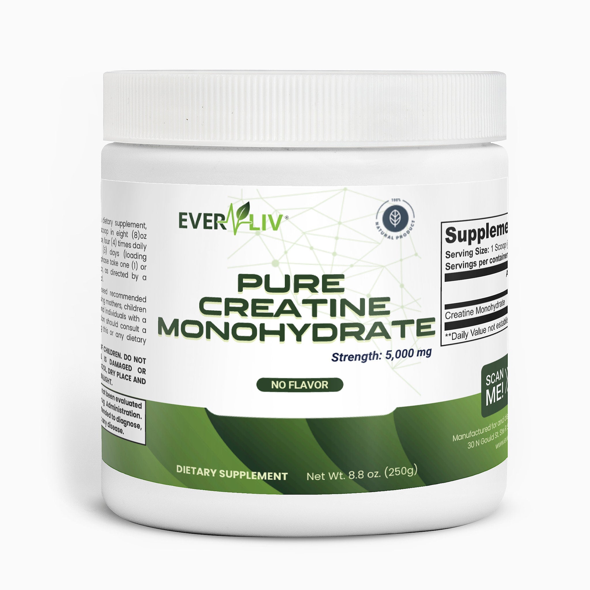 EverLiv - Pure Creatine Monohydrate - EverLiv LLC