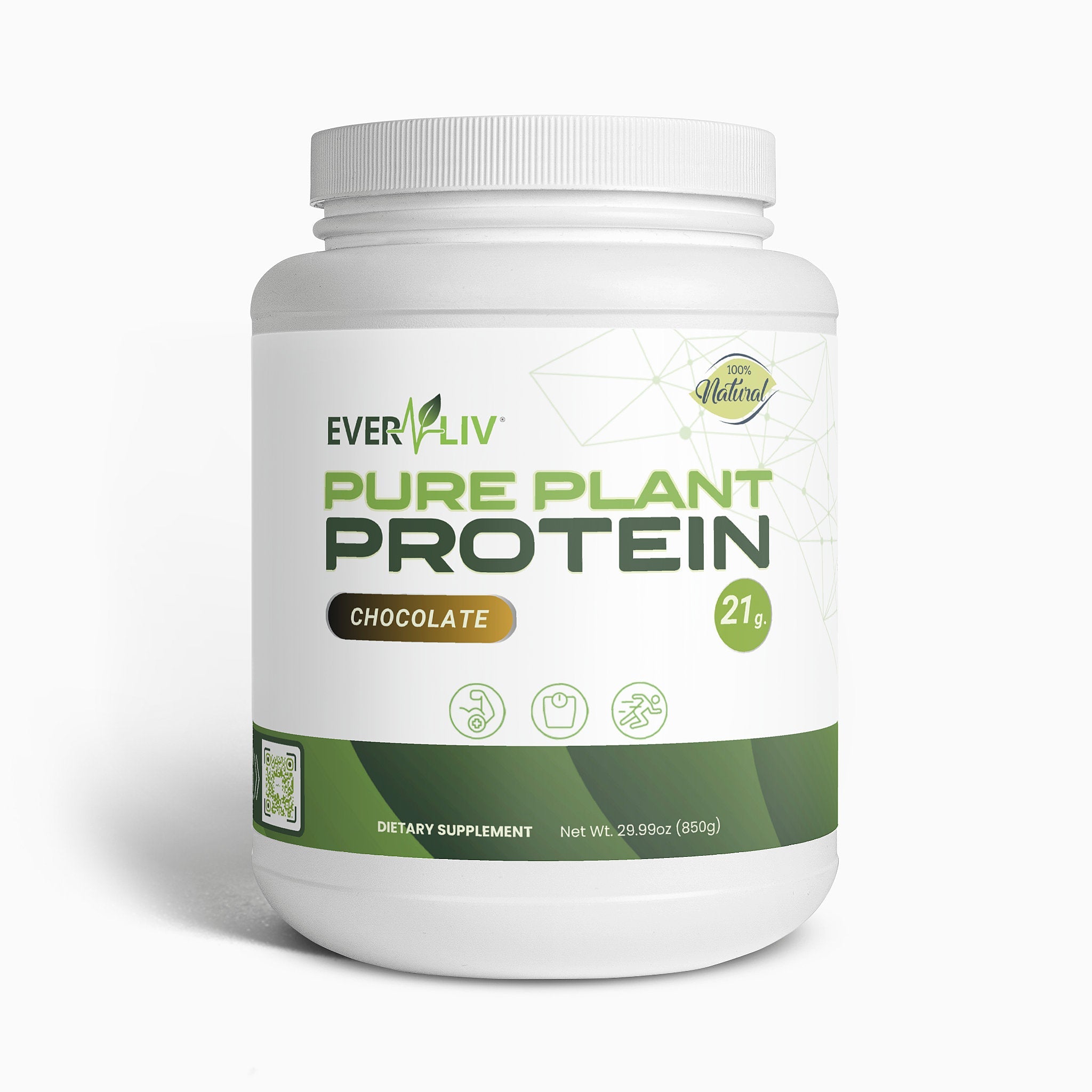 EverLiv Pure Plant Protein (Chocolate) - EverLiv LLC