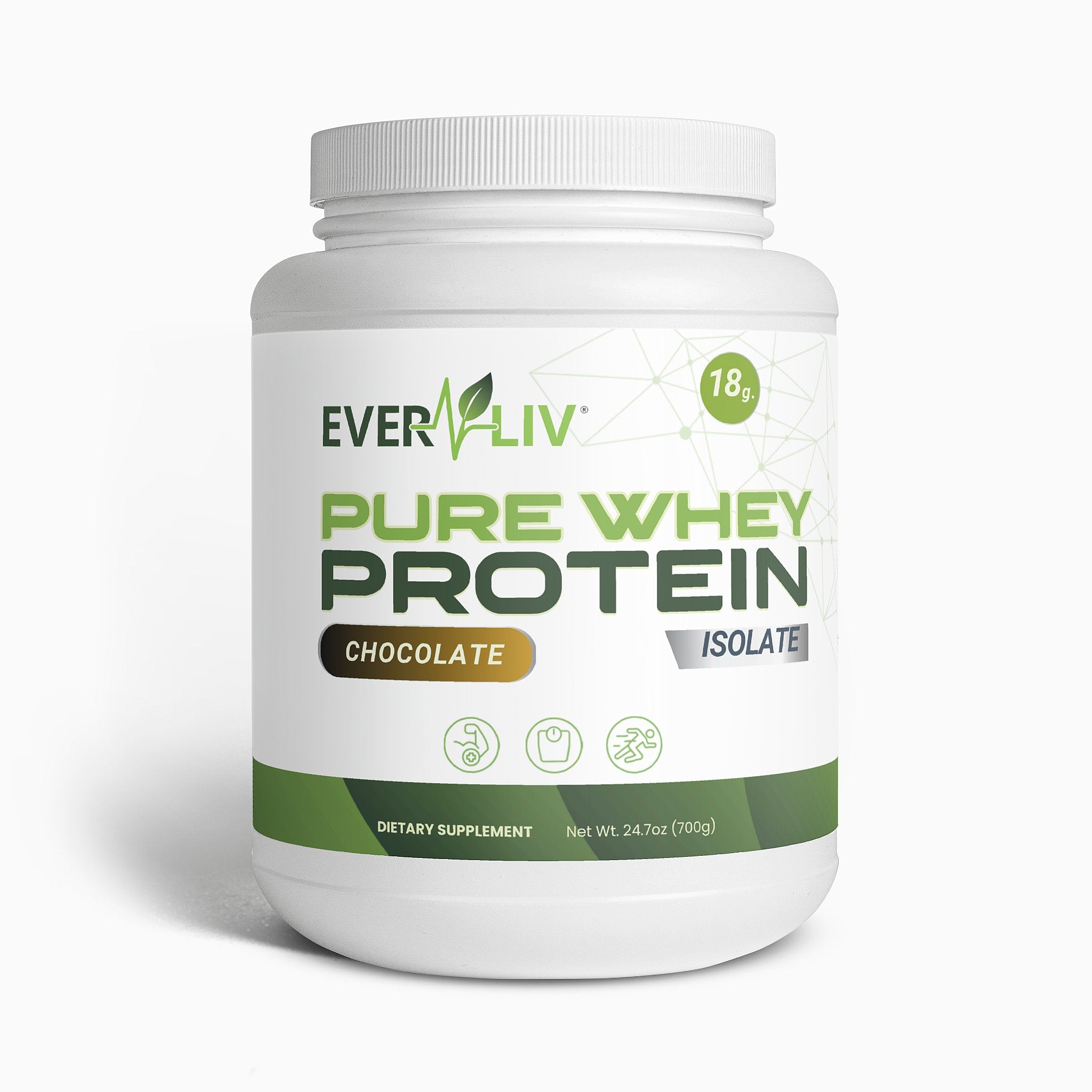 EverLiv Pure Whey Protein Isolate (Chocolate) - EverLiv LLC