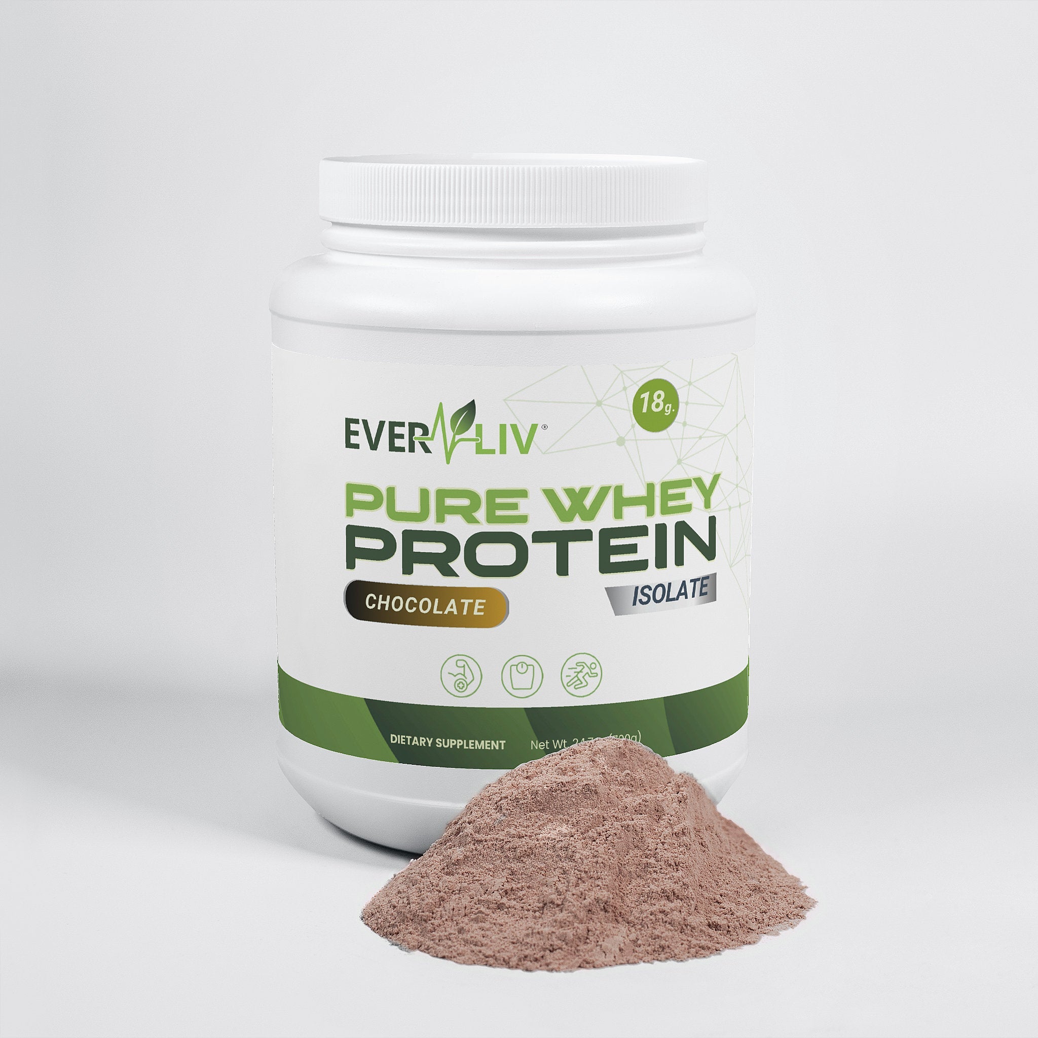 EverLiv Pure Whey Protein Isolate (Chocolate) - EverLiv LLC