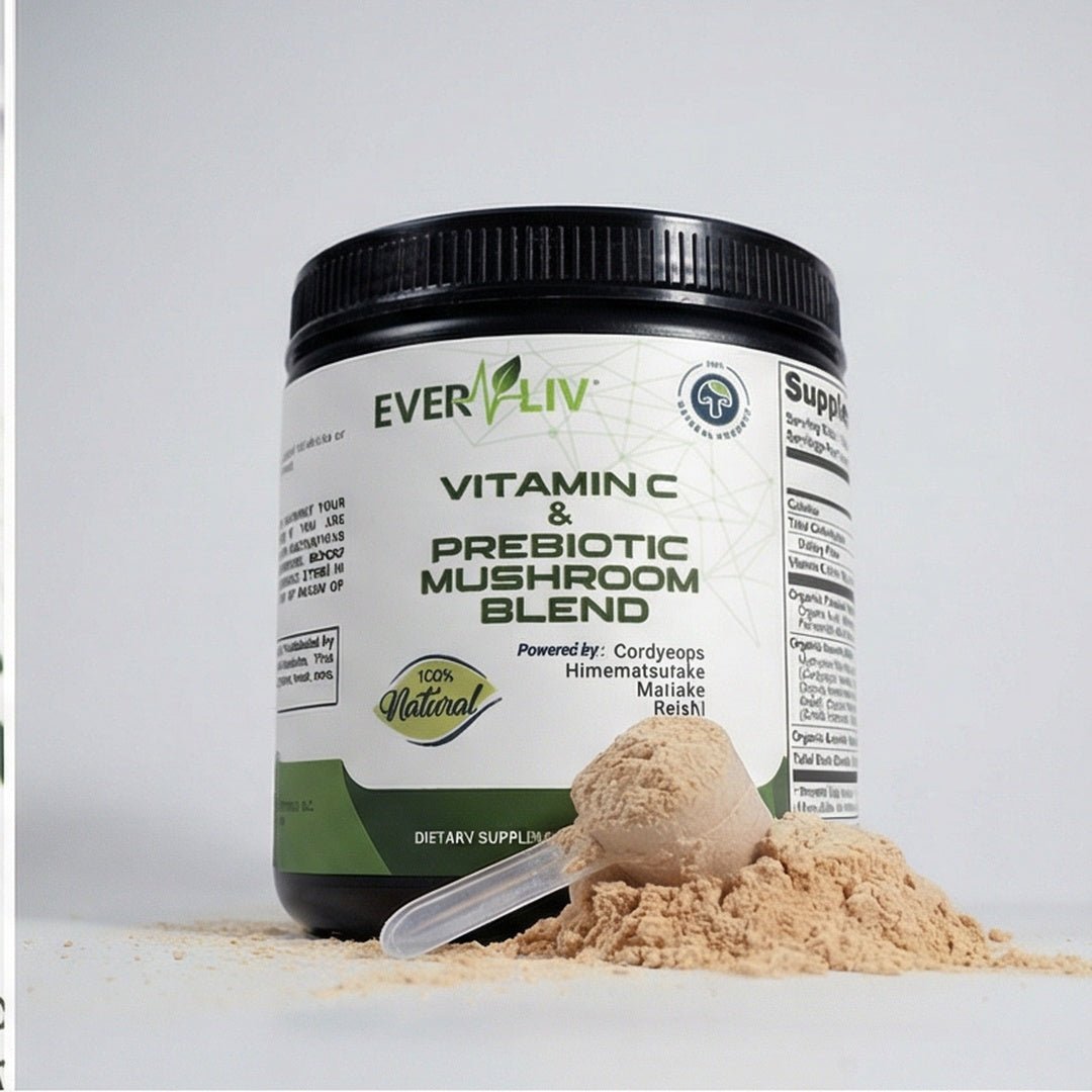 EverLiv - Vitamin C & Prebiotic Mushroom Blend - EverLiv LLC
