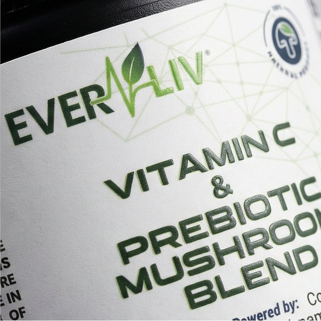 EverLiv - Vitamin C & Prebiotic Mushroom Blend - EverLiv LLC