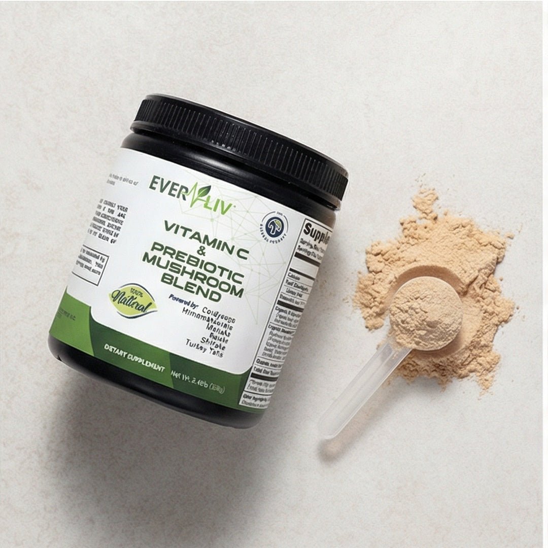 EverLiv - Vitamin C & Prebiotic Mushroom Blend - EverLiv LLC