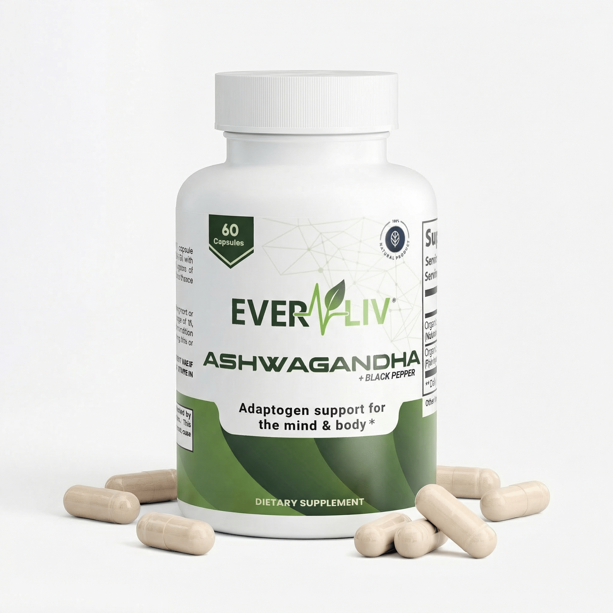 EverLiv Ashwagandha + Black Pepper - EverLiv LLC