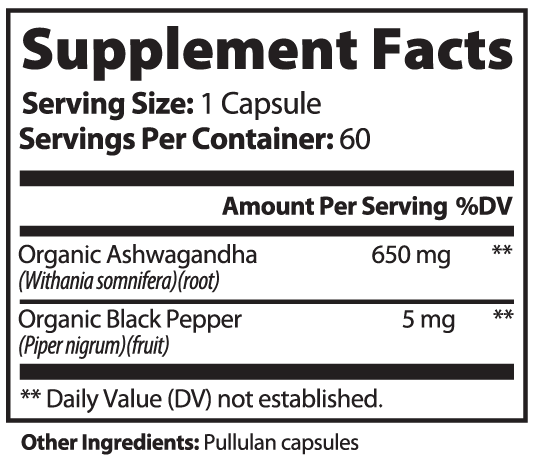EverLiv Ashwagandha + Black Pepper - EverLiv LLC
