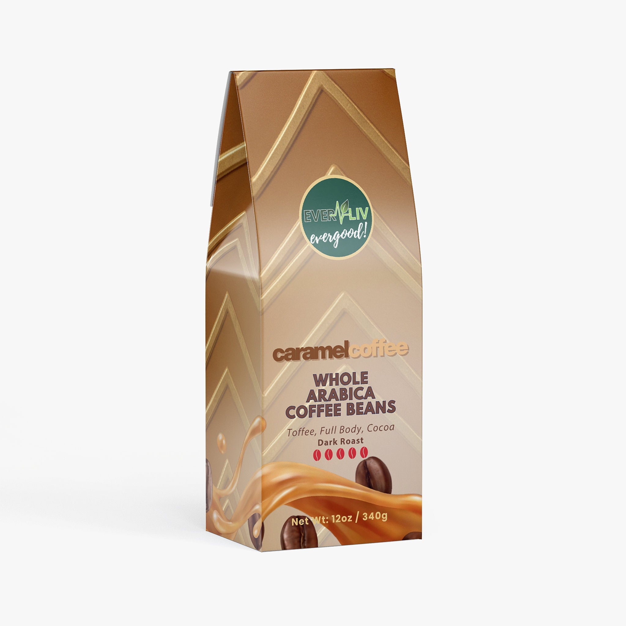 EverLiv Caramel Coffee (Dark Roast) - EverLiv LLC