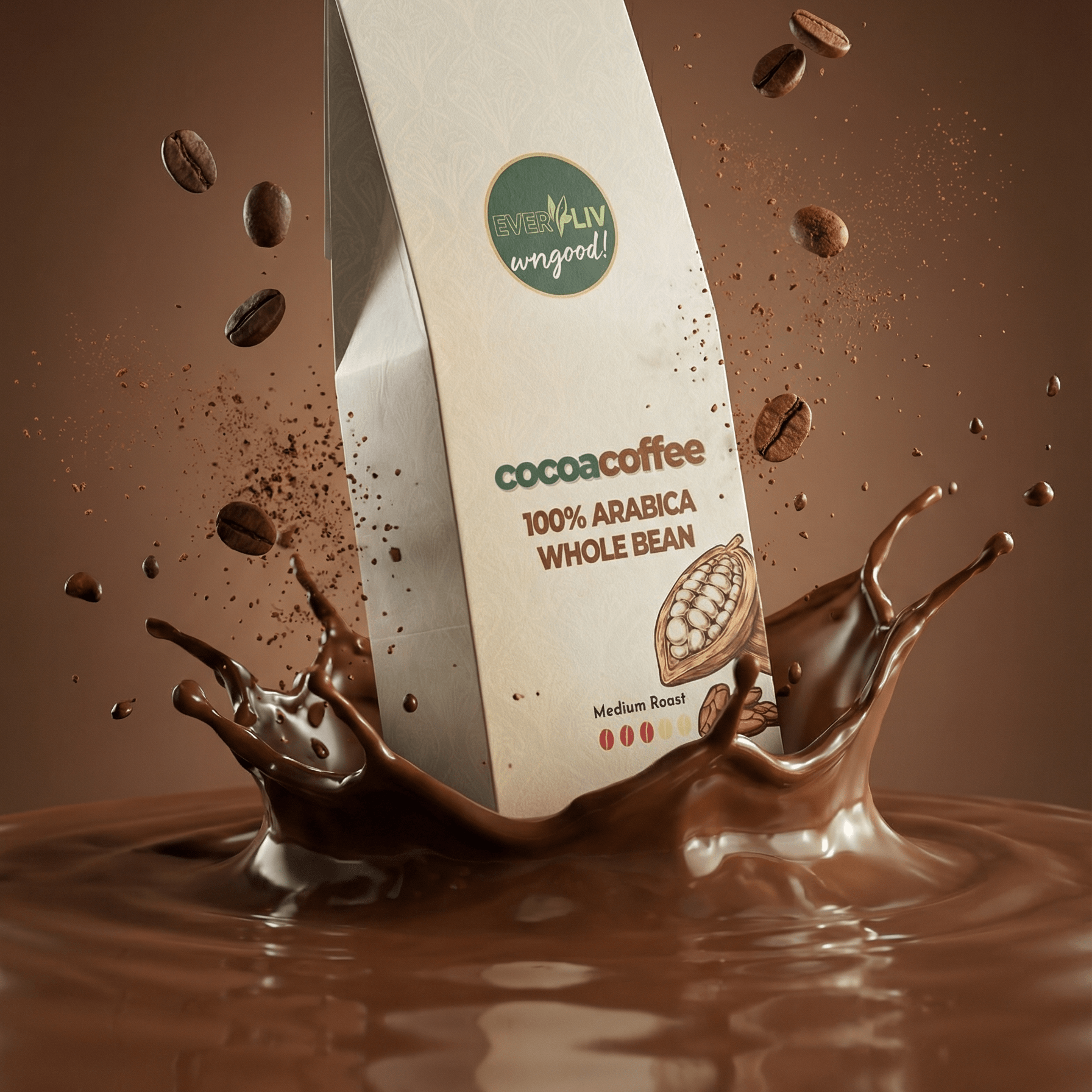 EverLiv Cocoa Coffee (Medium Roast) - EverLiv LLC