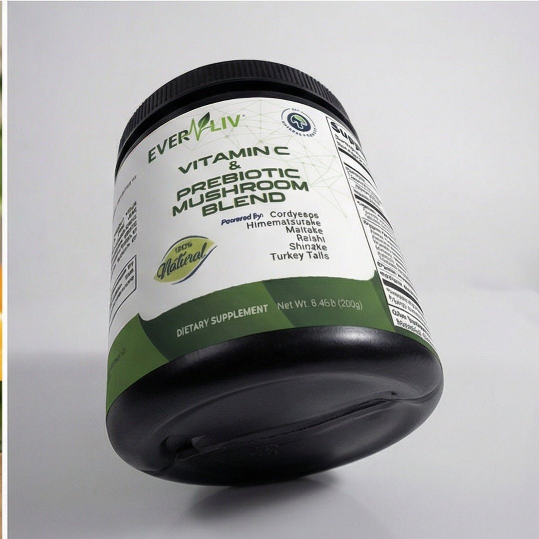 EverLiv - Vitamin C & Prebiotic Mushroom Blend - EverLiv LLC